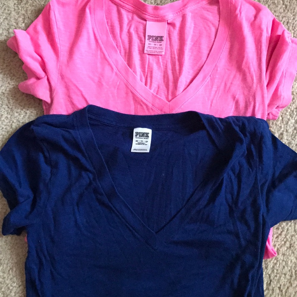 Victoria's Secret PINK. V-Neck tees.